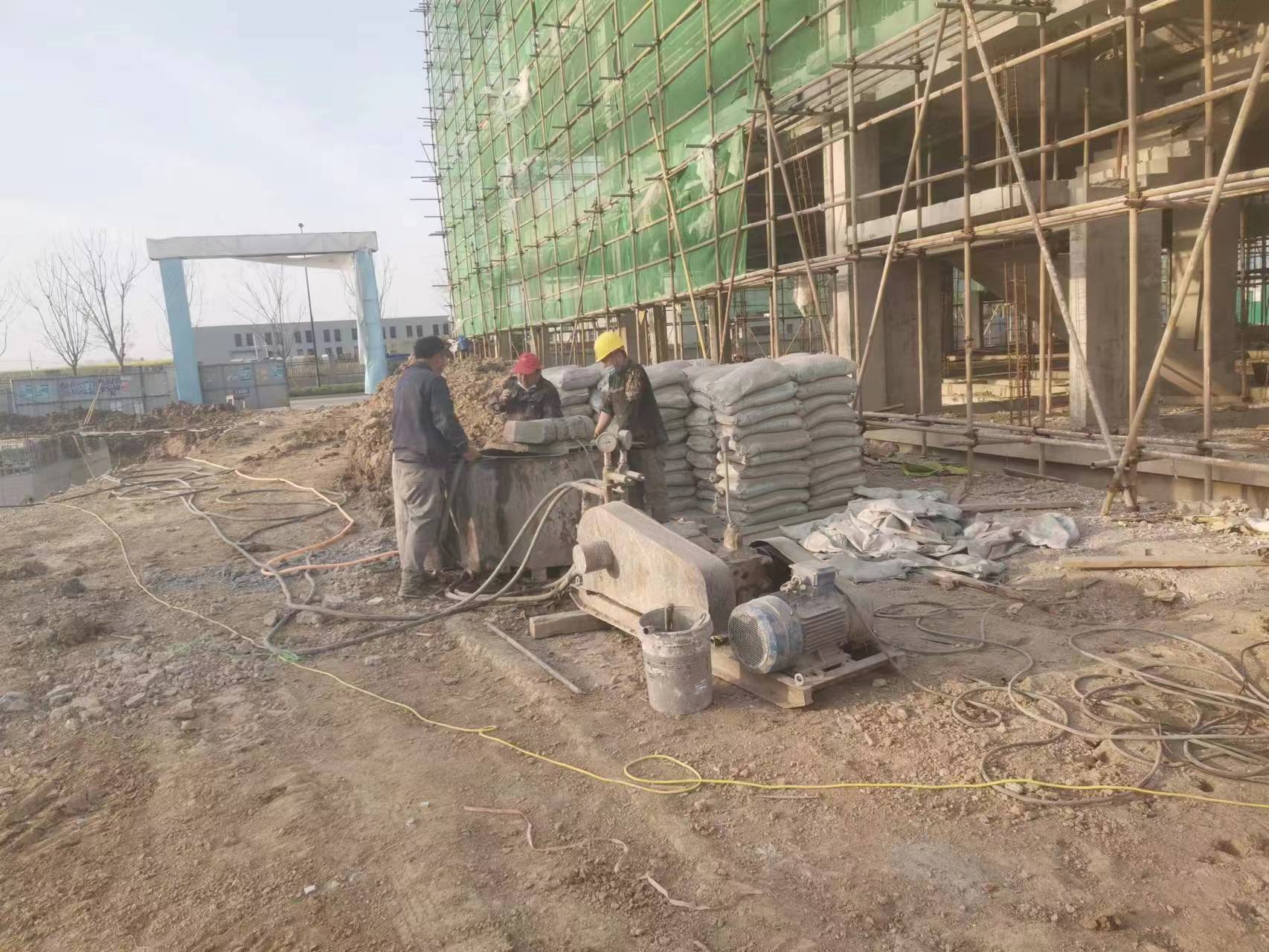 石城别墅下沉注浆